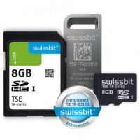 Swissbit TSE, reduzierte Laufzeit von 54 Monaten, SD-Karte, 8 GB, lose verpackt