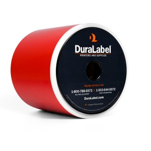 DuraLabel T4-3010 Rotes Premium-Vinylband, 100 mm x 42,6 m, kompatibel mit Toro Max & Bronco Max