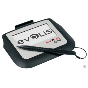 Kompatkes Unterschriften Pad für Kassen: Evolis Sig100, 10,5cm (4''), Display