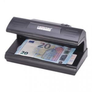 ratiotec Soldi 120 Geldscheinprüfer, Echtheitsprüfung (UV), inkl.: Netzkabel (EU), Maße (BxHxT): 182x80x79mm, Farbe: schwarz